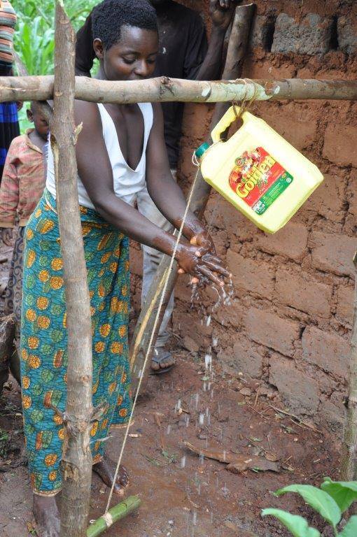 Image of hand washing station in Kamakara